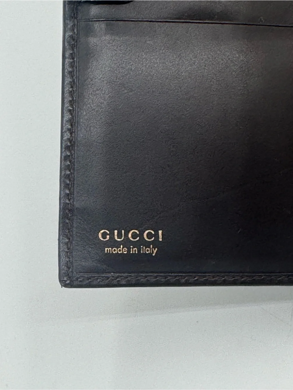 GUCCI Horsebit Long Wallet Clutch Tainted Indigo/Brown Leather Gold Hardware - Picture 8 of 10